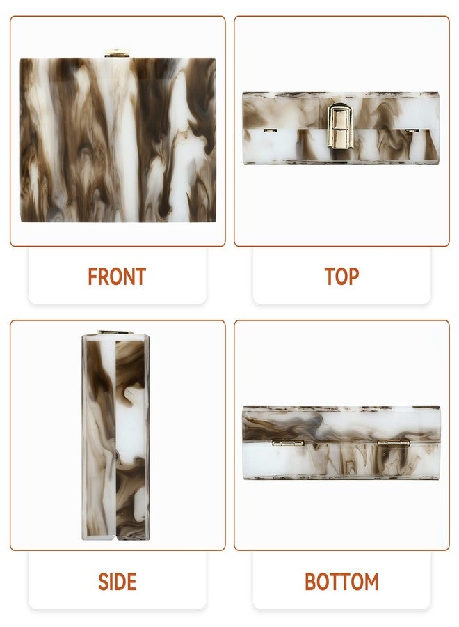 Simcat Acrylic Handbags for Women Marbling Evening Purses Elegant Party Clutch Crossbody Bag for Lady Evening Prom Banquet - Image 4